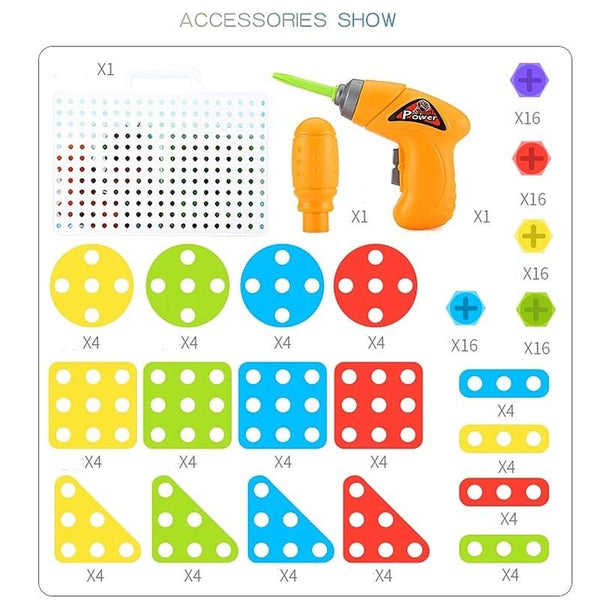 EDUCATIONAL DRILL PUZZLE SCREWS KIT