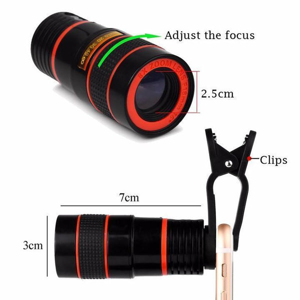 Magic 8x/12x/14x Zoom Telescopic Lens (Compatible With All Phones)