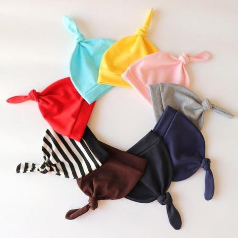 BABY TOP KNOT BEANIES
