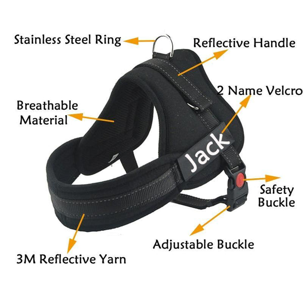 PERSONALIZED CUSTOM DOG HARNESS