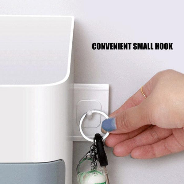 Multi-function Wall Mounted Bedside Shelf with Phone Holder