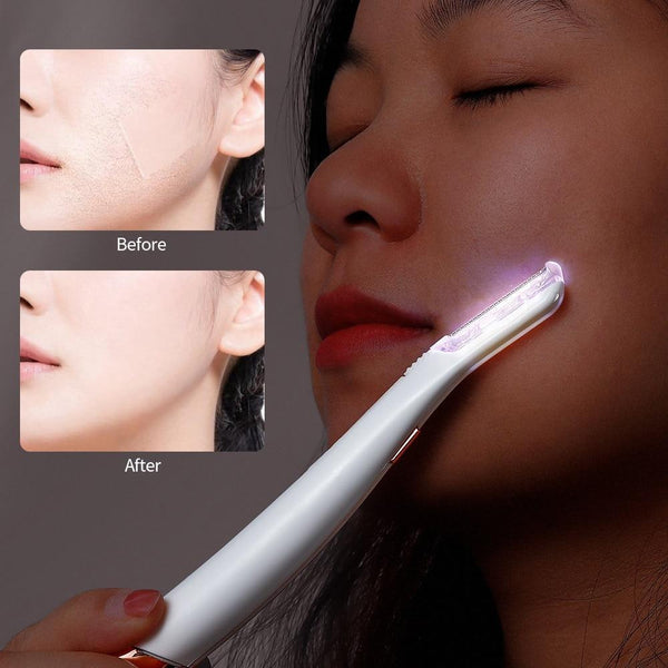 LED DERMAPLANING FACE EXFOLIATOR TOOL