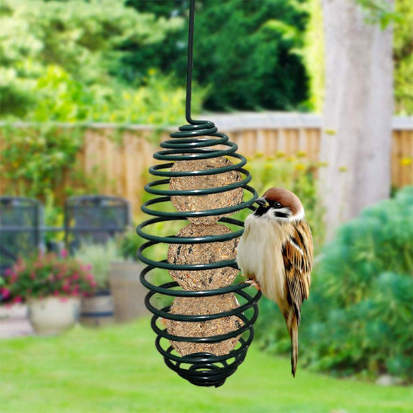 HANGING SPIRAL BIRD FEEDER
