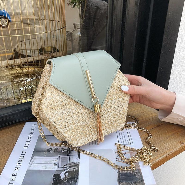 Women Summer Rattan Bag