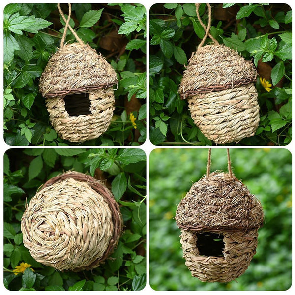 HANGING STRAW NATURAL BIRDS NEST