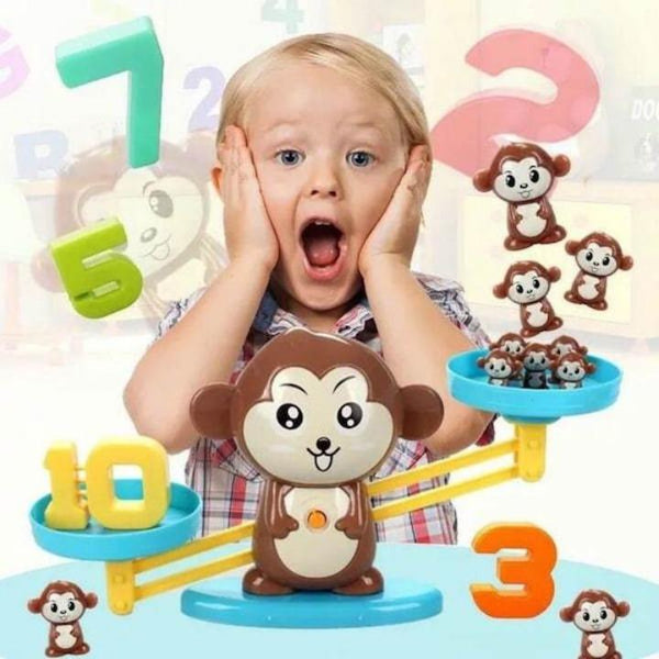 MONKEY MATH SCALE NUMBER GAME TOY