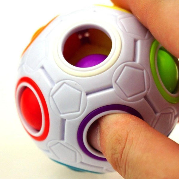 Magic Rainbow Ball Press Football Cube