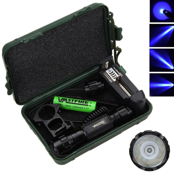 Led Tactical Flashlight+Optional Rechargeable 18650 Battery & Charger