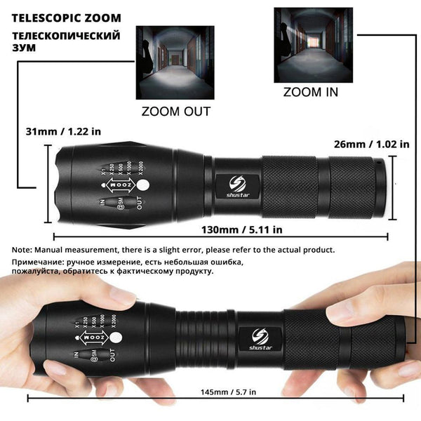 Led flashlight Ultra Bright torch T6/L2/V6