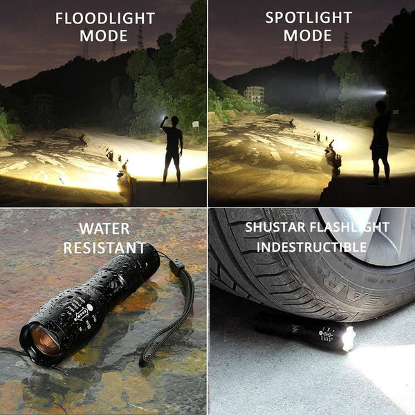 Led Flashlight Ultra Bright torch T6/L2/V6