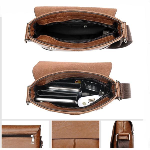 Casual Leather Shoulder Bag