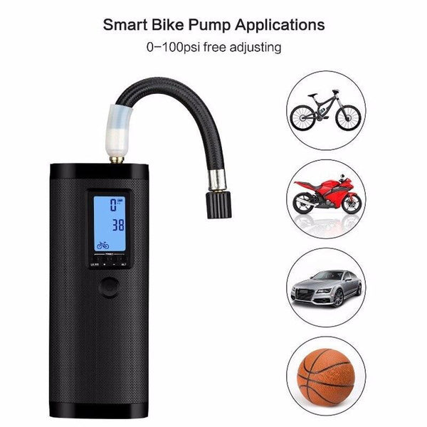 Motorcycle Car Tire Inflator Bike Pump Bicycle Compressor Balls