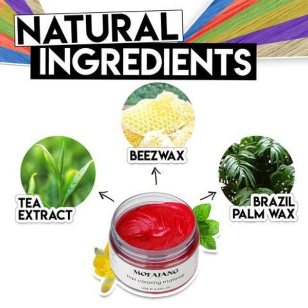 TEMPORARY HAIR COLOR DYE WAX