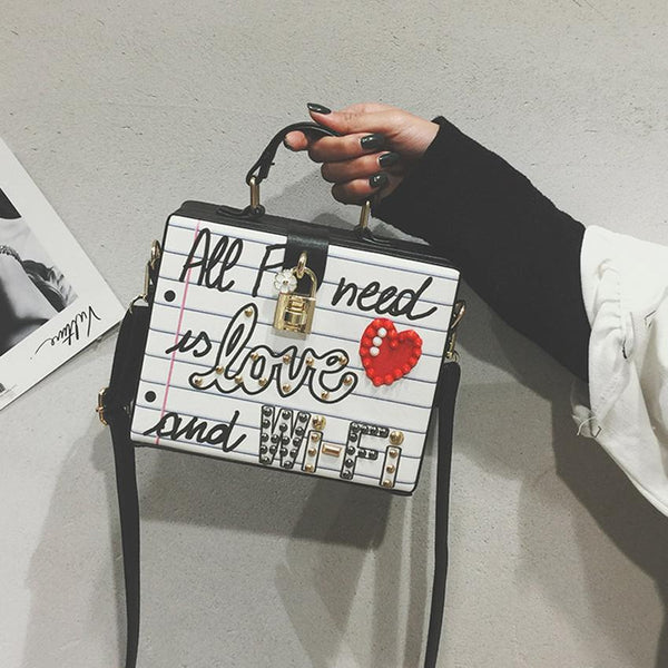 Ladies Diamond Pearl Crossbag