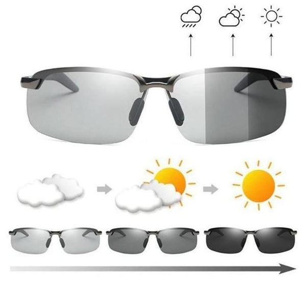 Men's Photochromic Sunglasses with Polarized Lens