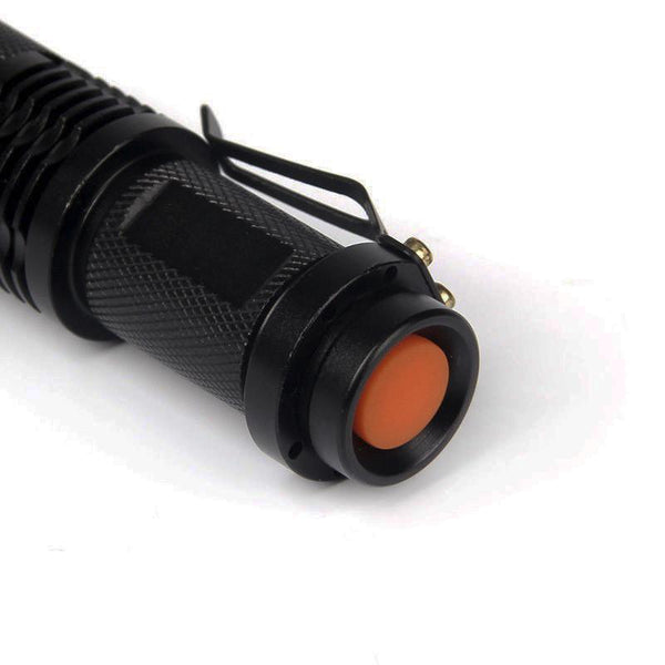 Mini 2000 Lumen Cree LED Tac Light Flashlight Zoomable  3  Mode Torch - Get  2 for Only $15.95