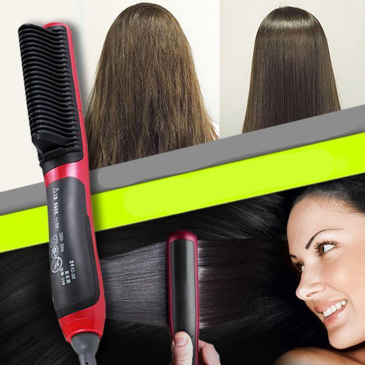 DUAL-PURPOSE HAIR STRAIGHTENER COMB