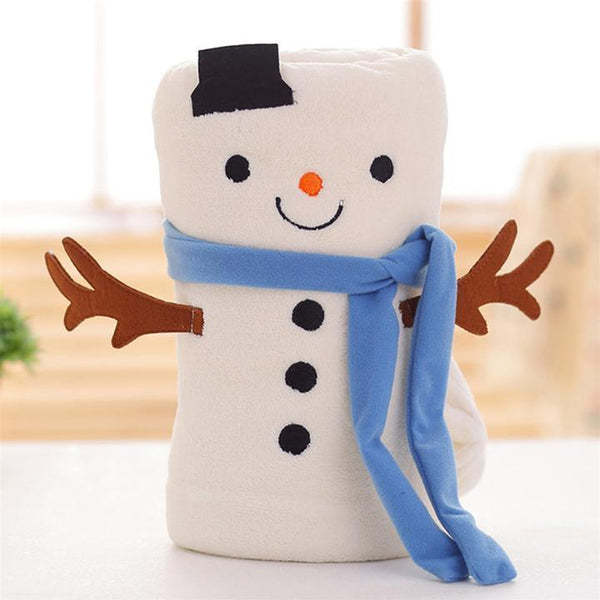 Christmas Gift Cartoon Flannel Blanket