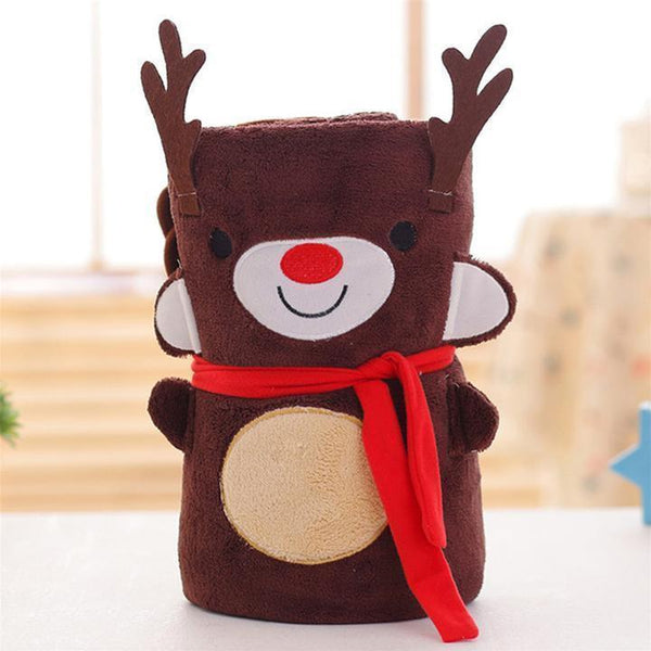 Christmas Gift Cartoon Flannel Blanket