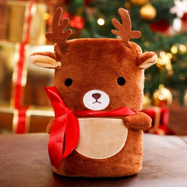 Christmas Gift Cartoon Flannel Blanket