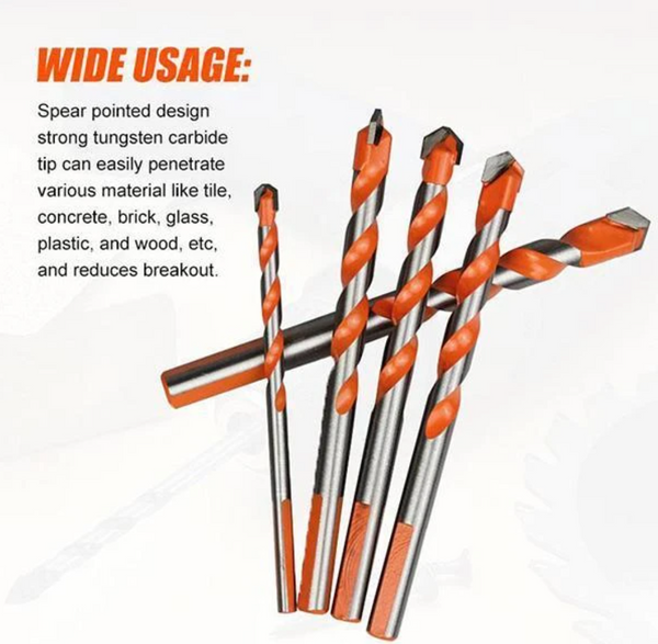 Multifunctional Drill Bits 5 Pc, Ceramic Glass