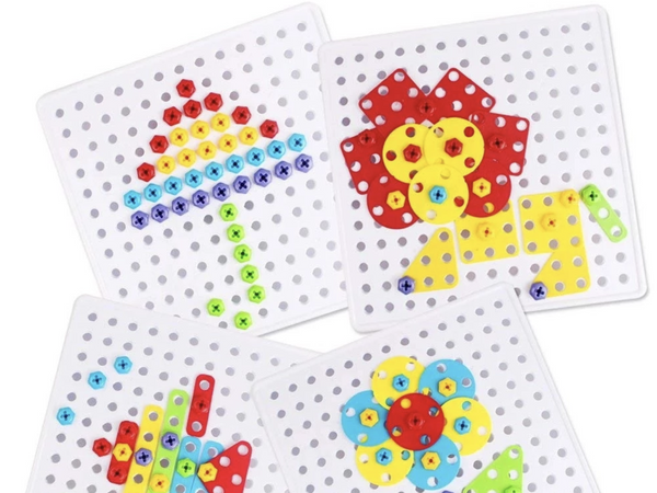 Children's Toy Electric Drill Screw Puzzle