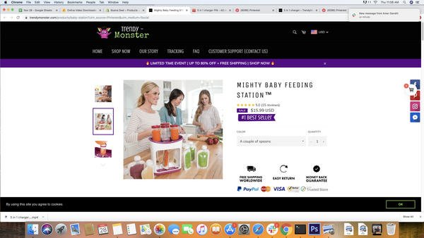 MIGHTY BABY FEEDING STATION