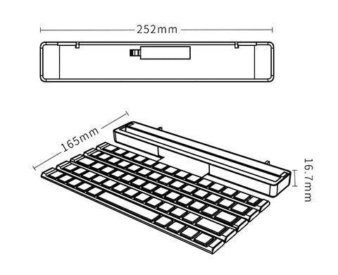 Foldable Wireless Rollable Bluetooth Keyboard