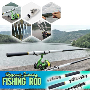 TELESCOPIC SPINNING FISHING ROD