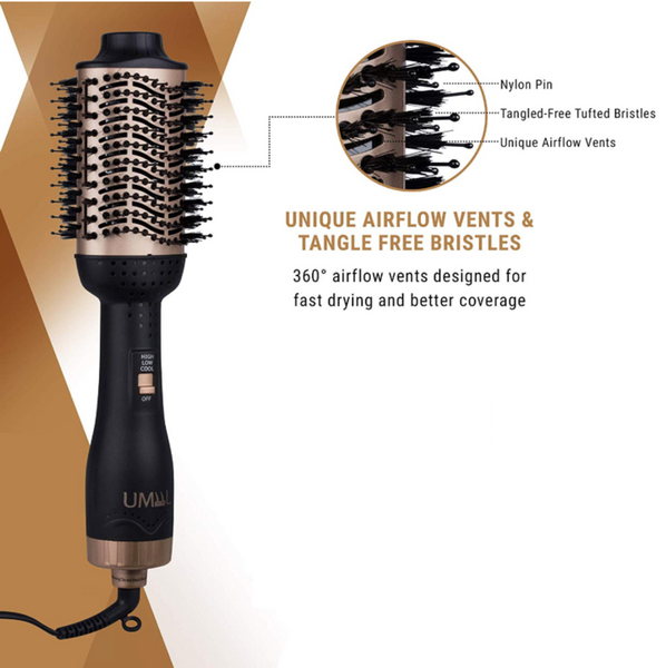 Gold Pro One-Step Hair Dryer Brush