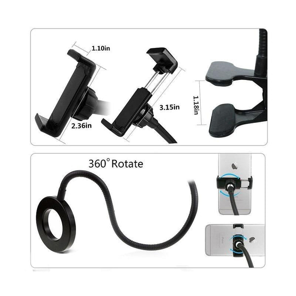 SELFIE RING LIGHT & PHONE HOLDER