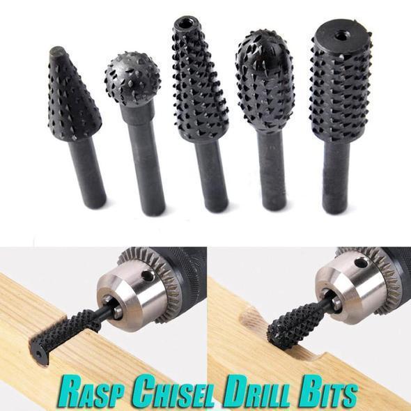 Rasp Chisel Drill Bits Set