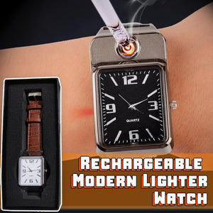 RECHARGEABLE MODERN LIGHTER WATCH