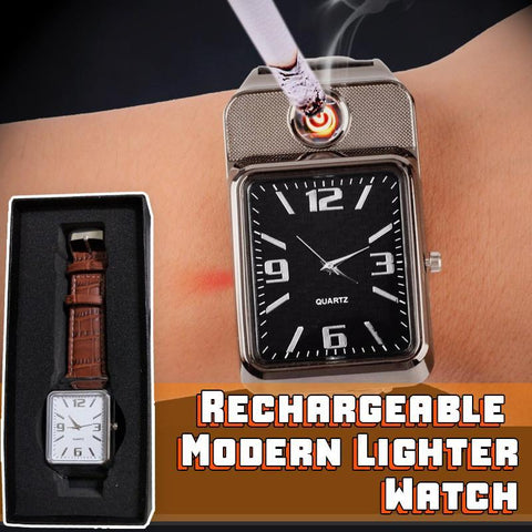 RECHARGEABLE MODERN LIGHTER WATCH