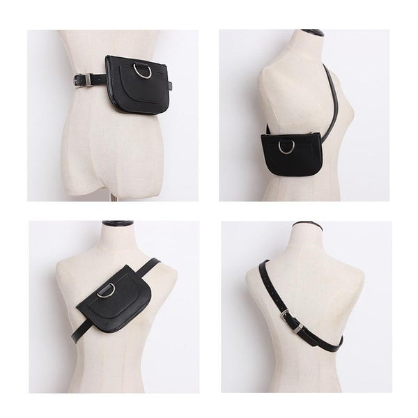 Serpentine Pu Leather Fanny Pack