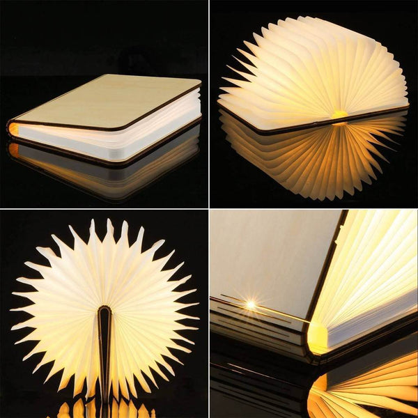 LED Five-color Night Light USB Charging Folding Book Light