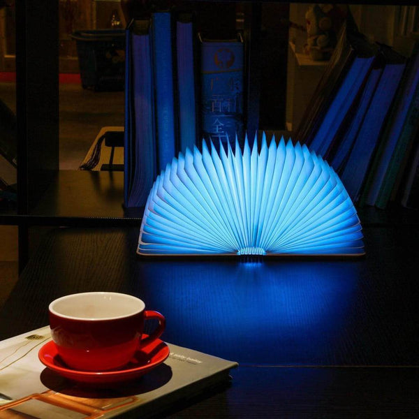 LED Five-color Night Light USB Charging Folding Book Light