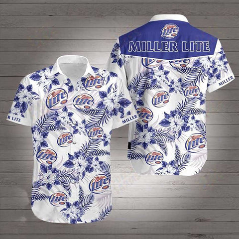 Men's Miller Lite Hawaiian Shirt