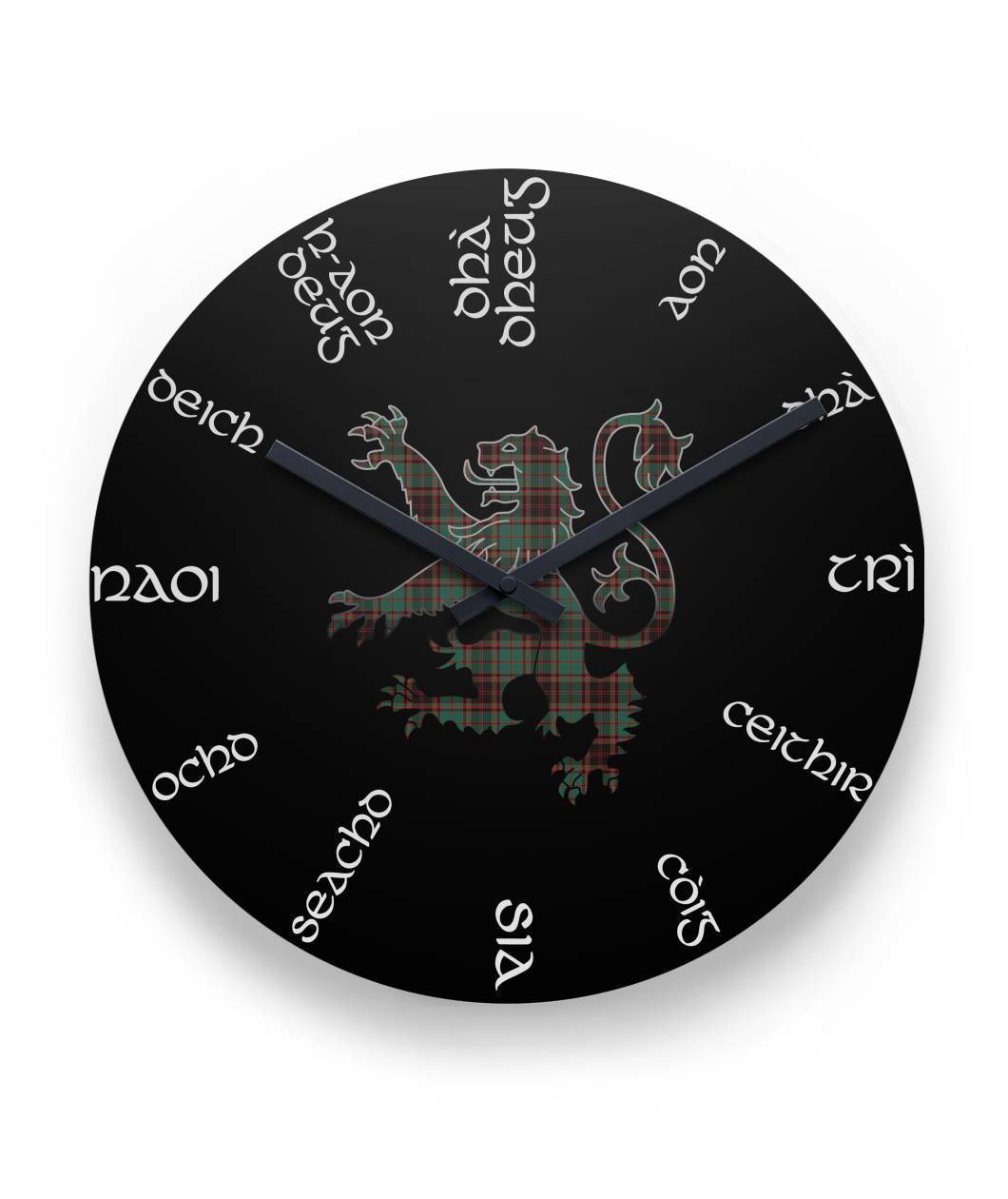 Buchan Ancient Tartan Wall Clock Scottish Lion Version K7