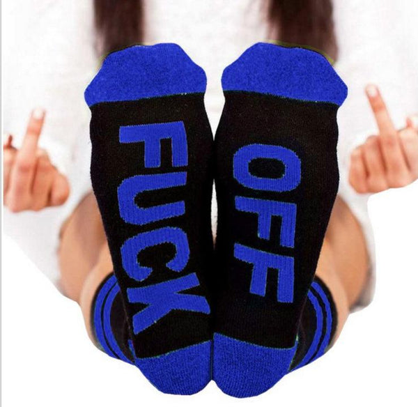 Women's FUCK OFF Printed Socks