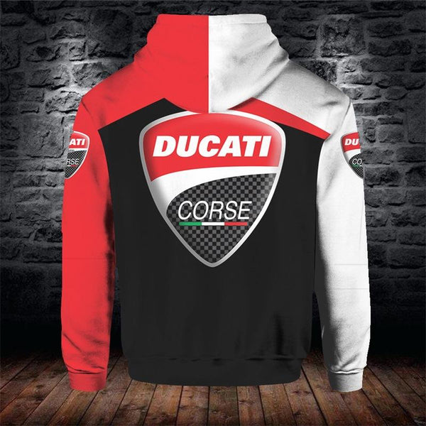 Men's Printed Ducati Hoodie