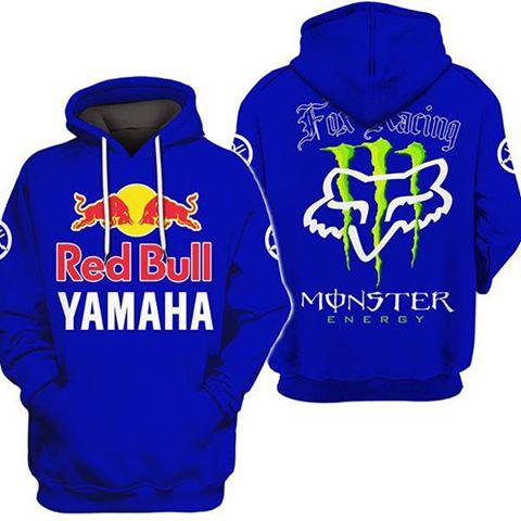 Men's RED BULL MONSTER ENERGY Print Hoodie