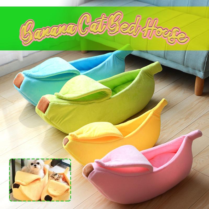 COZY BANANA CAT BED HOUSE