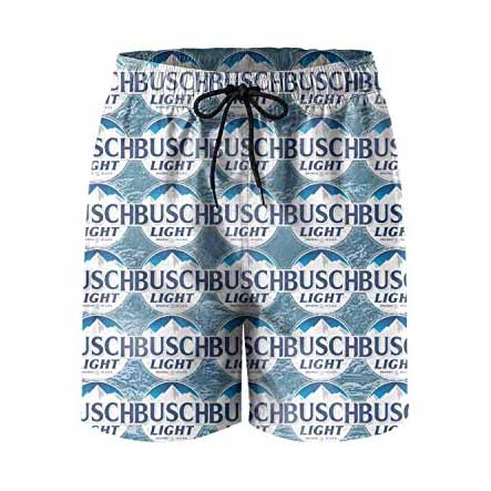 Men's Liquor Printed BUSCH LIGHT Casual Shorts