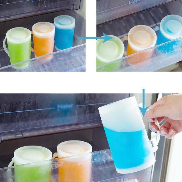 Luminous Double-layer Refrigerated Glass Beer Mug