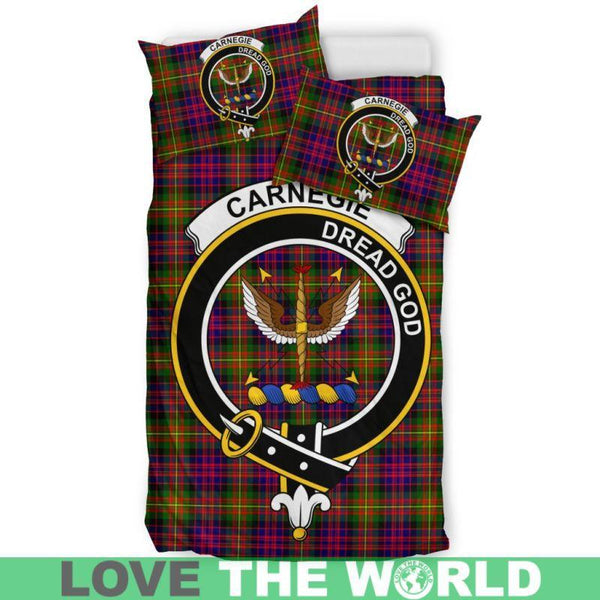 Carnegie Modern Clan Badge Tartan Bedding Set K5