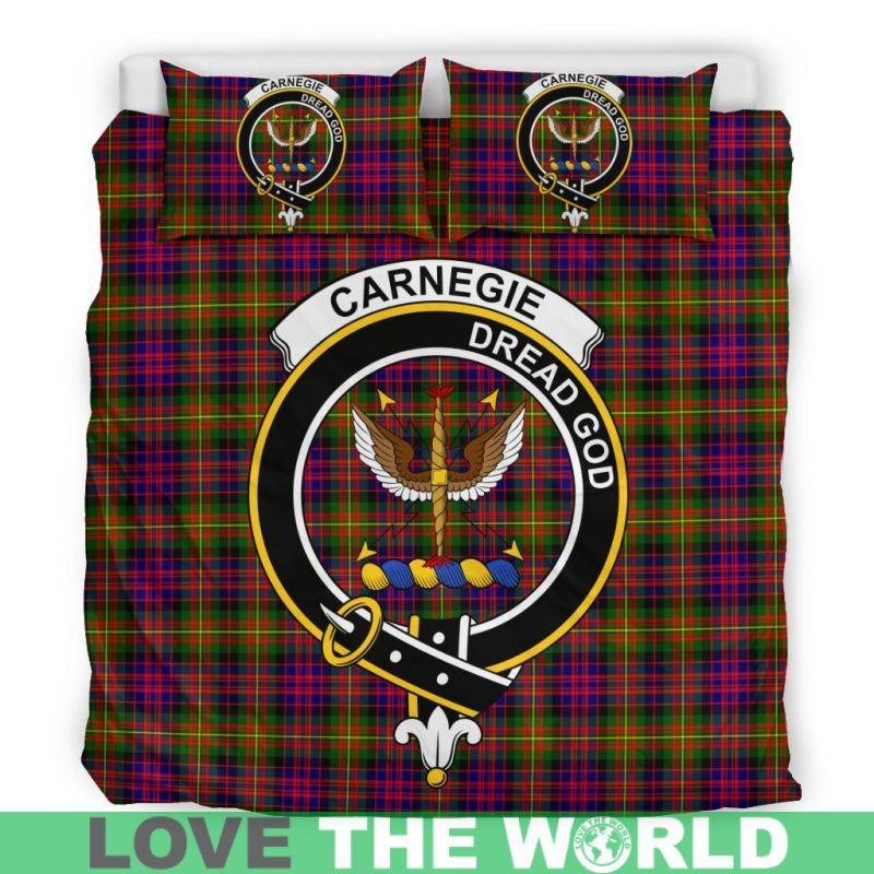 Carnegie Modern Clan Badge Tartan Bedding Set K5