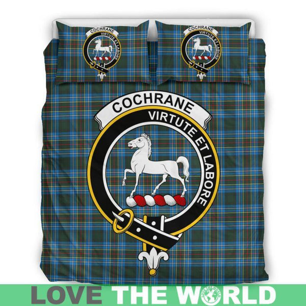 Cochrane Modern Clan Badge Tartan Bedding Set K5