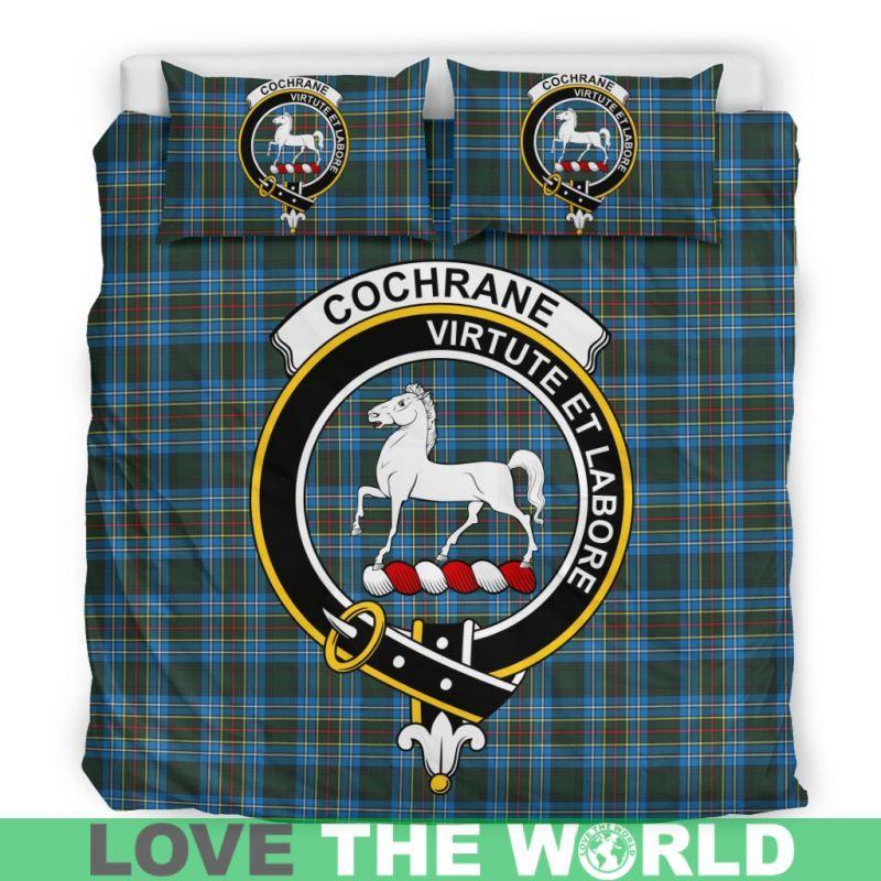 Cochrane Modern Clan Badge Tartan Bedding Set K5