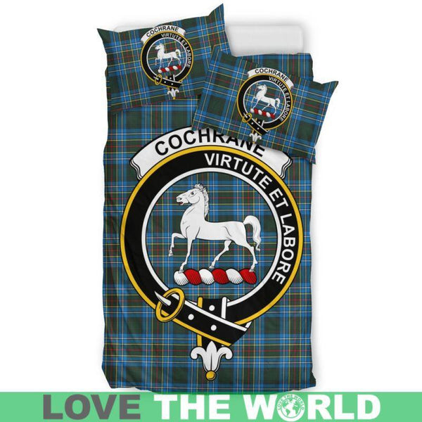 Cochrane Modern Clan Badge Tartan Bedding Set K5